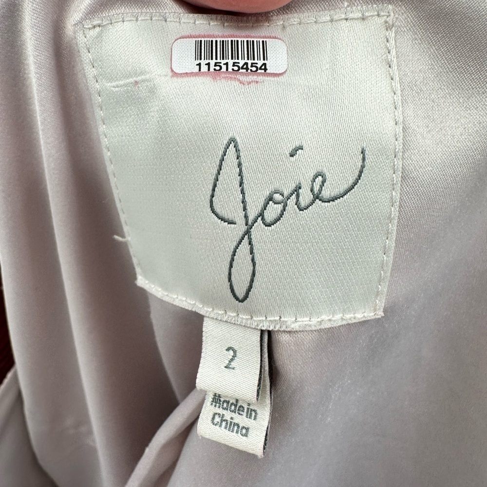JOIE 2 Markina red corduroy double breast woman modern preppy structured blazer - Picture 9 of 11
